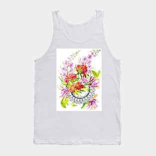 Summer Allegory  Watercolor Painting Tank Top